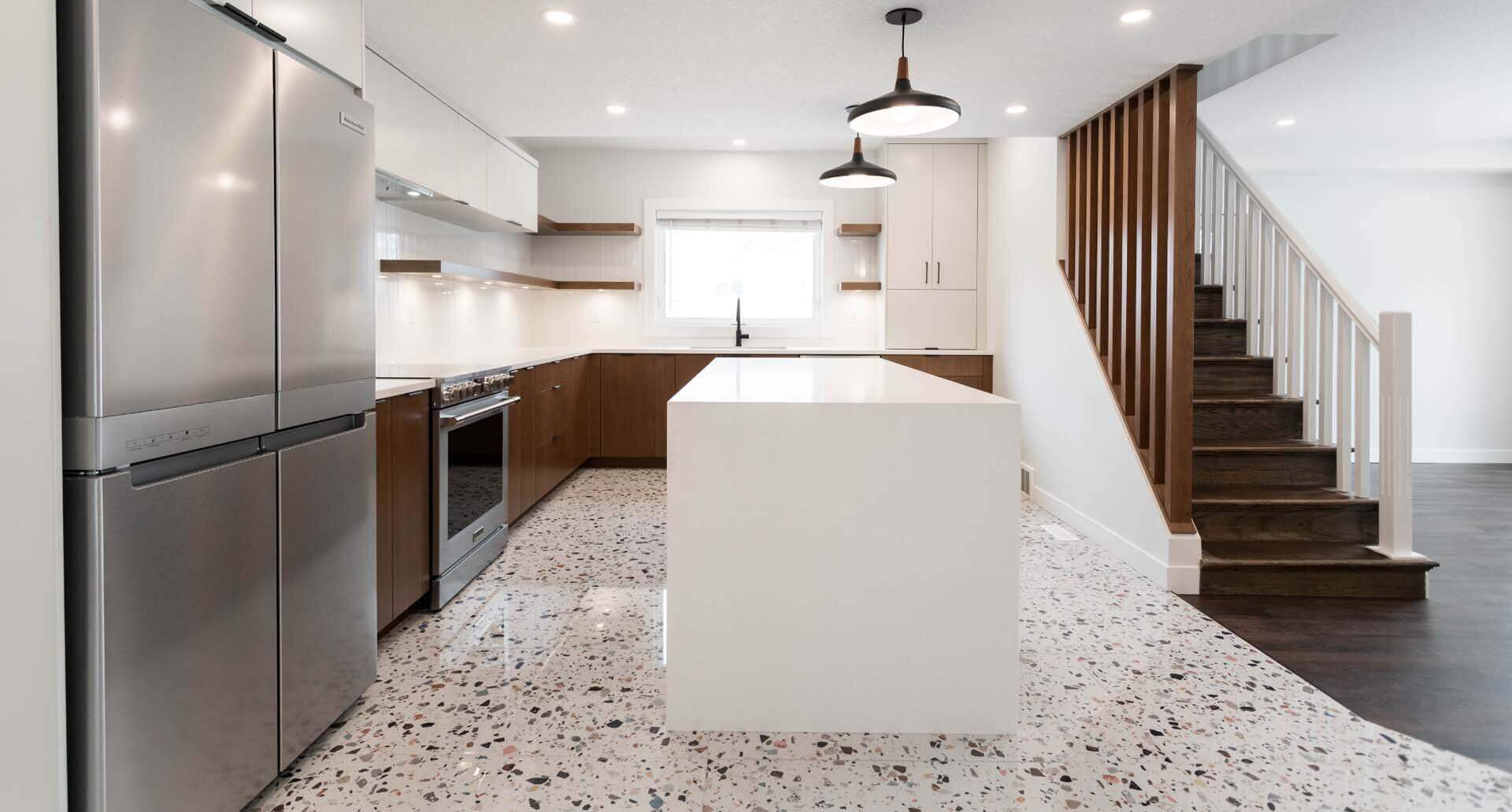 Completed custom kitchen renovation