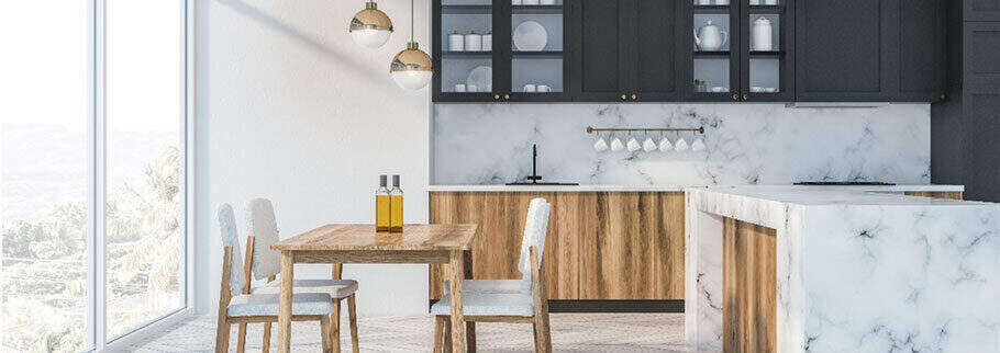 White kitchen cabinets