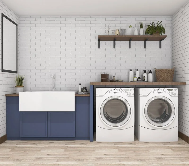 Custom laundry room cabinetry