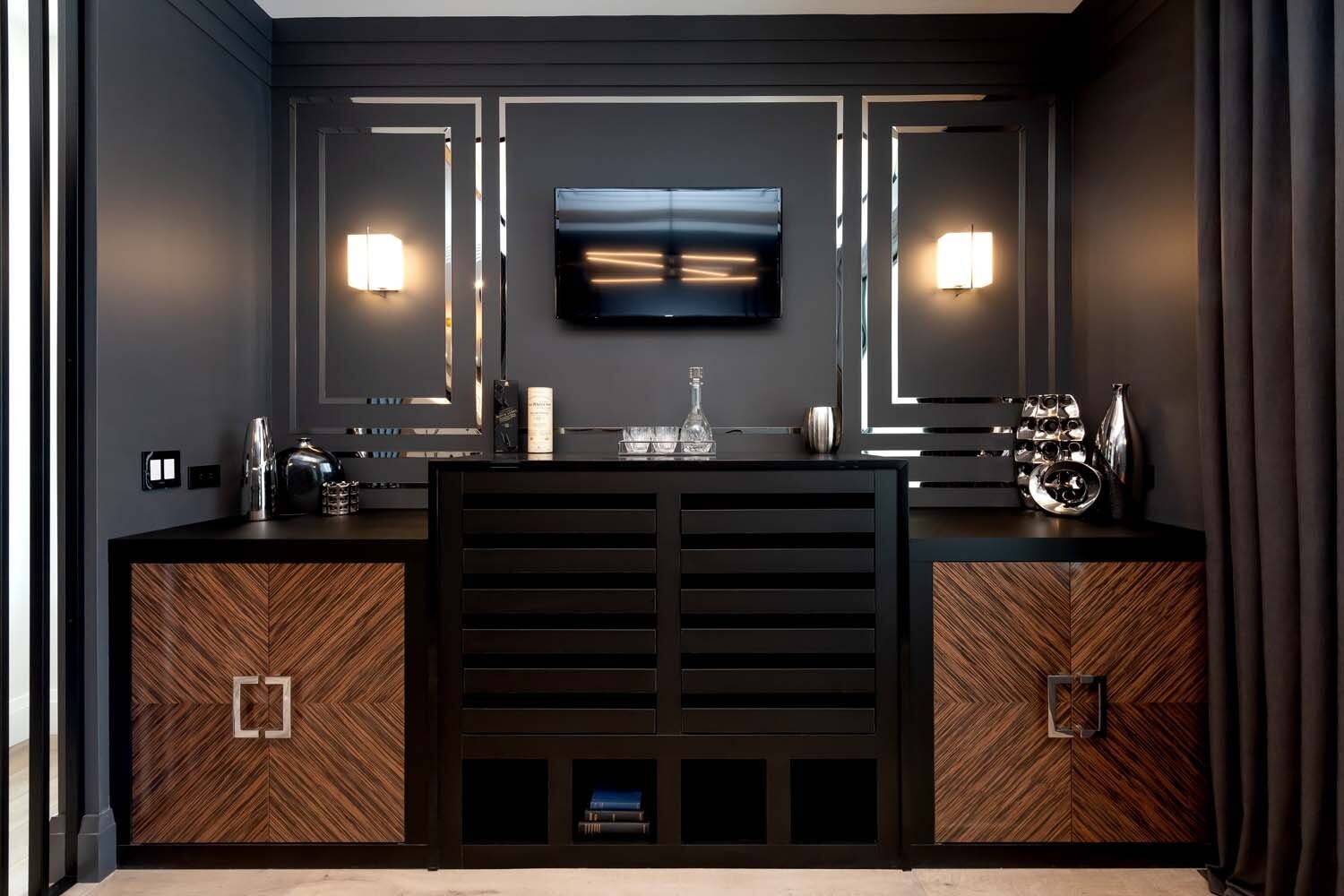 Custom bar cabinetry