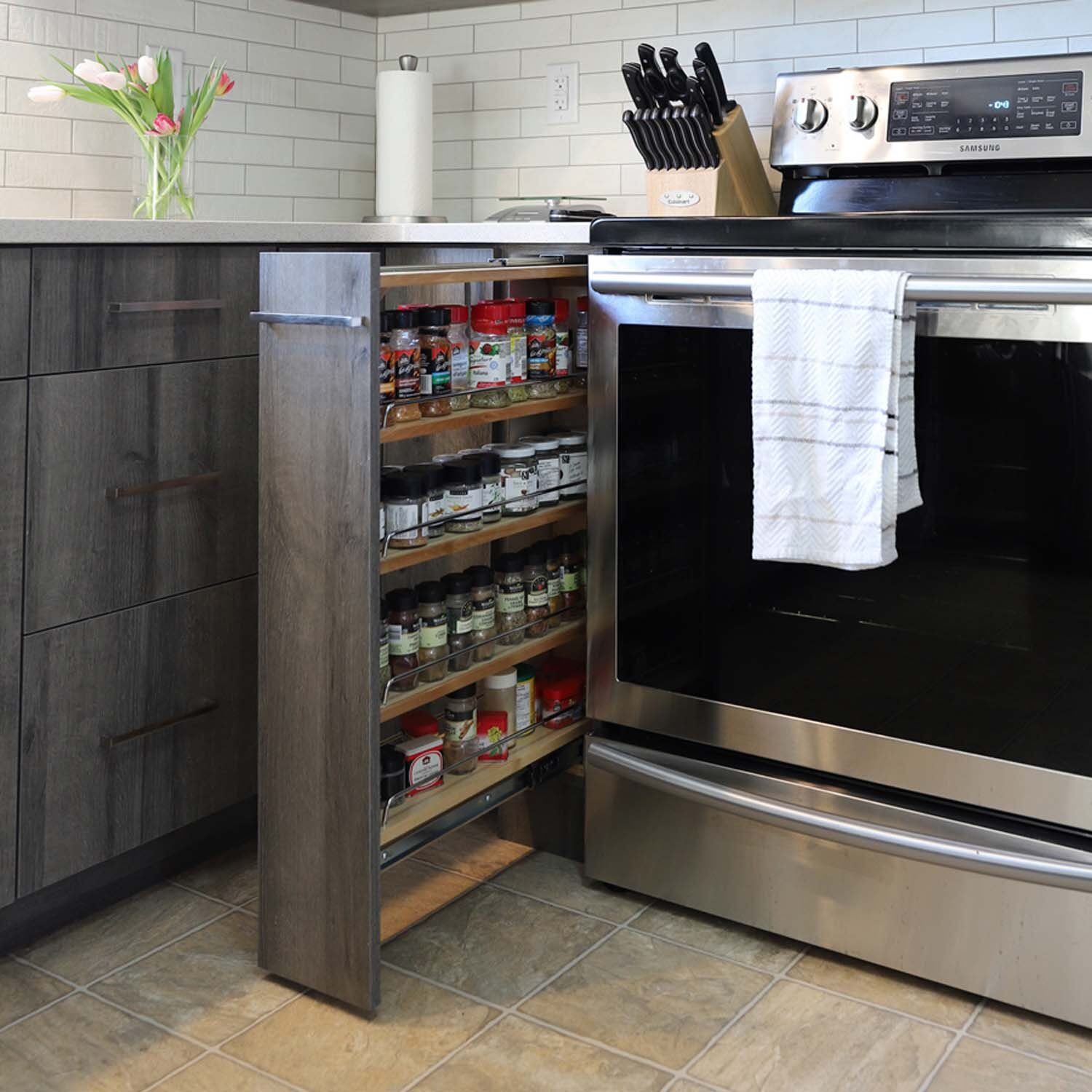 Spice drawer organizer
